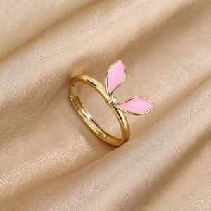 New 18K Gold Vermeil Sterling Silver 925 bunny ears adjustable ring